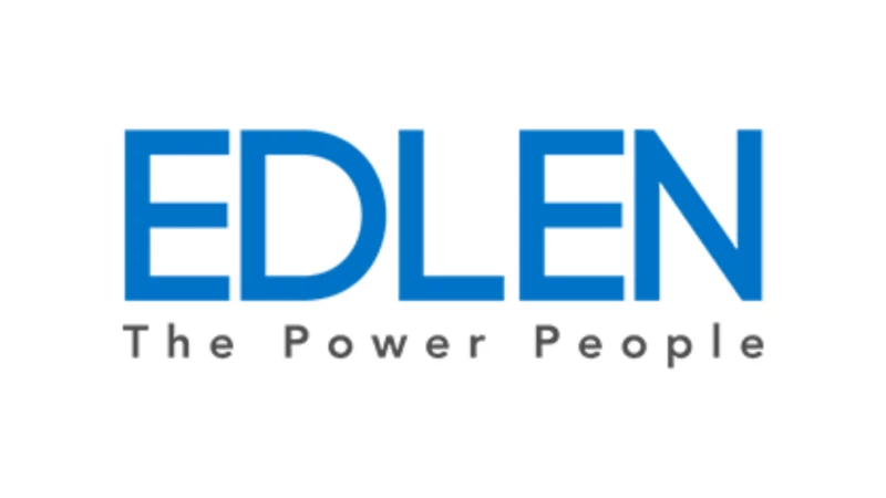 Edlen logo, with "The Power People" tagline