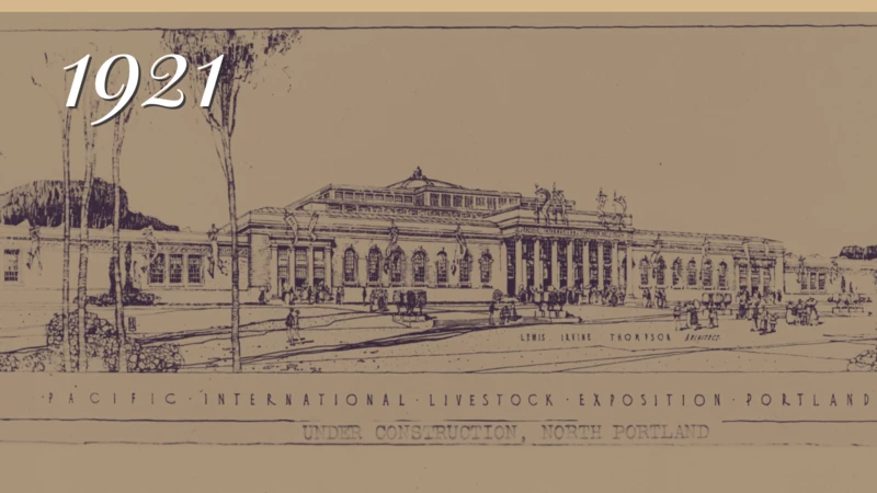 Pacific Livestock Exposition building drawing