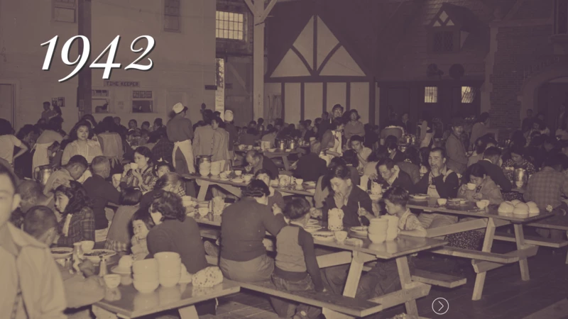 1942 - Portland Assembly Center Dining Hall