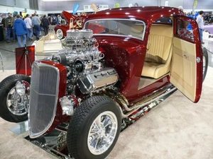 old car at the Portland Roaster Show