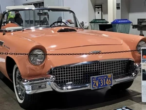 old orange car at the Portland Roaster Show