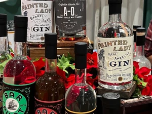 Portland Holiday Market Liquor Vendor Display