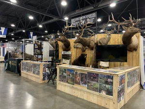 taxidermy display at the Pacific Northwest Sportsmen's Show