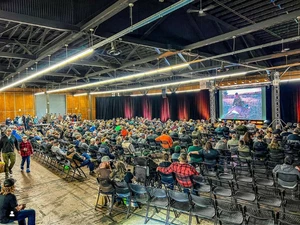 Movie showing at the Pacific Northwest Sportsmen Show