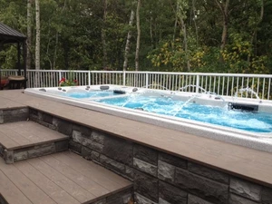 photo of swim spa with jets