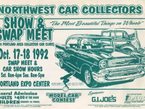 Swap meet historical promotional poster from 1992