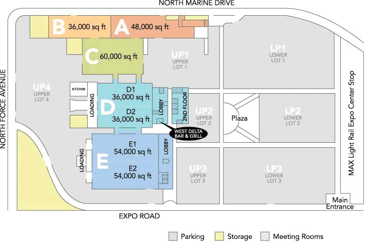 portland expo center facility map